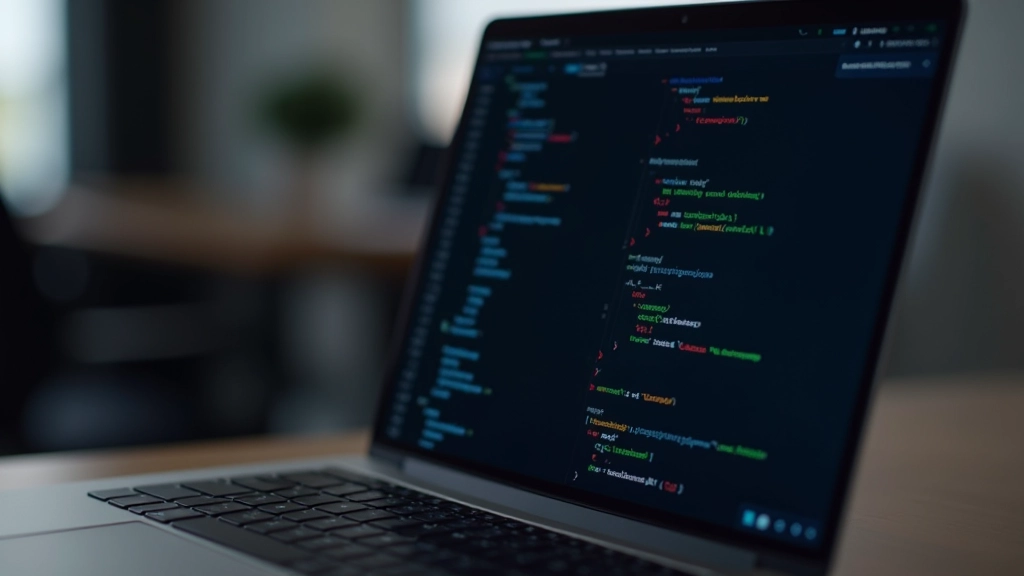 Ecrã de computador exibindo código CSS com propriedades de gradiente em editor de texto profissional